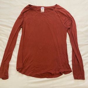 Warm orange/brown blouse